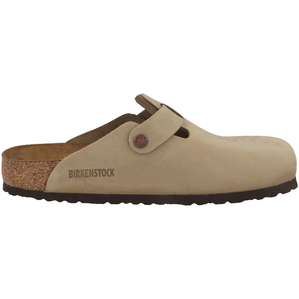 Birkenstock Boston SFB geöltes Naturleder Clogs Weichbettung normal hellbraun