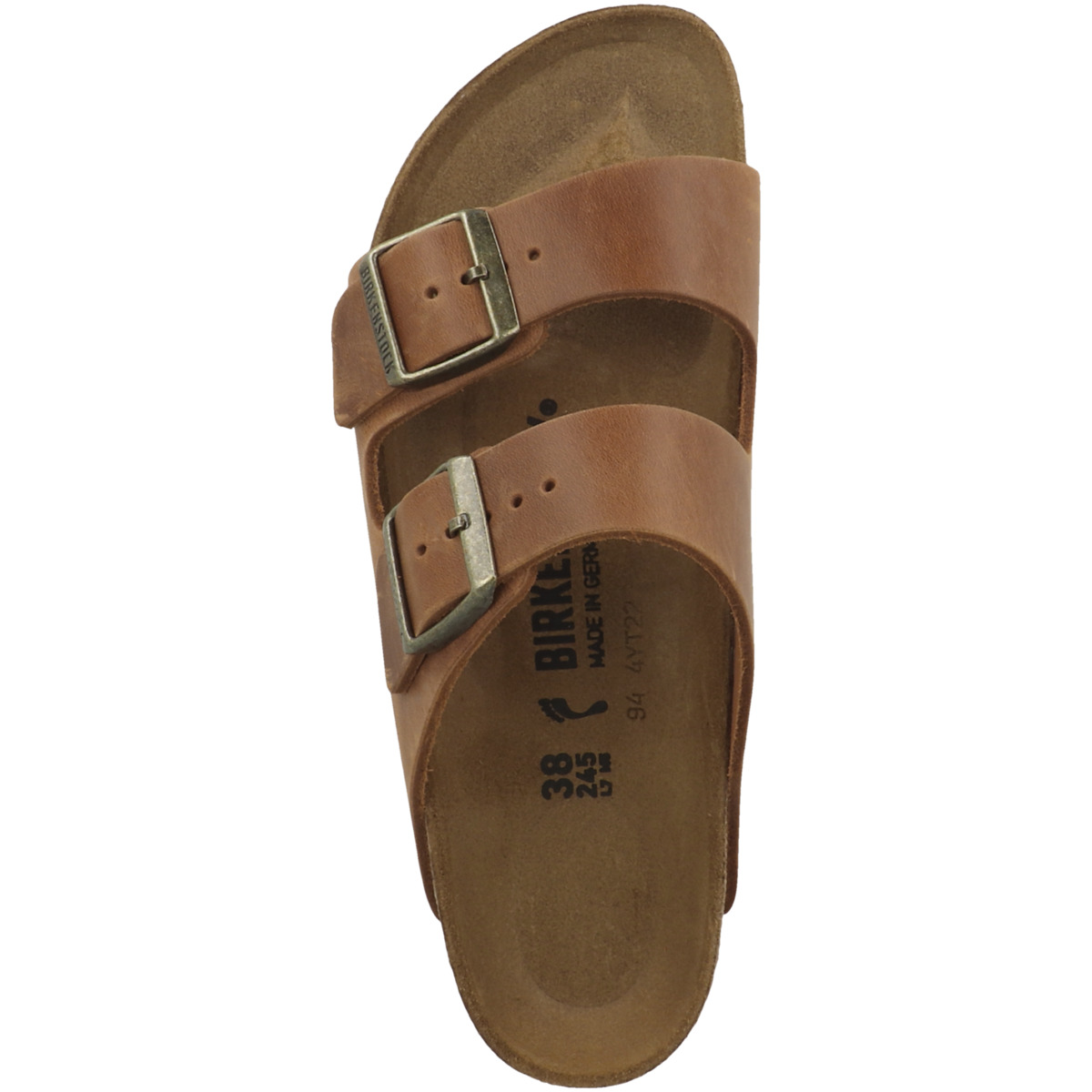 Birkenstock Arizona geöltes Naturleder Sandale schmal braun