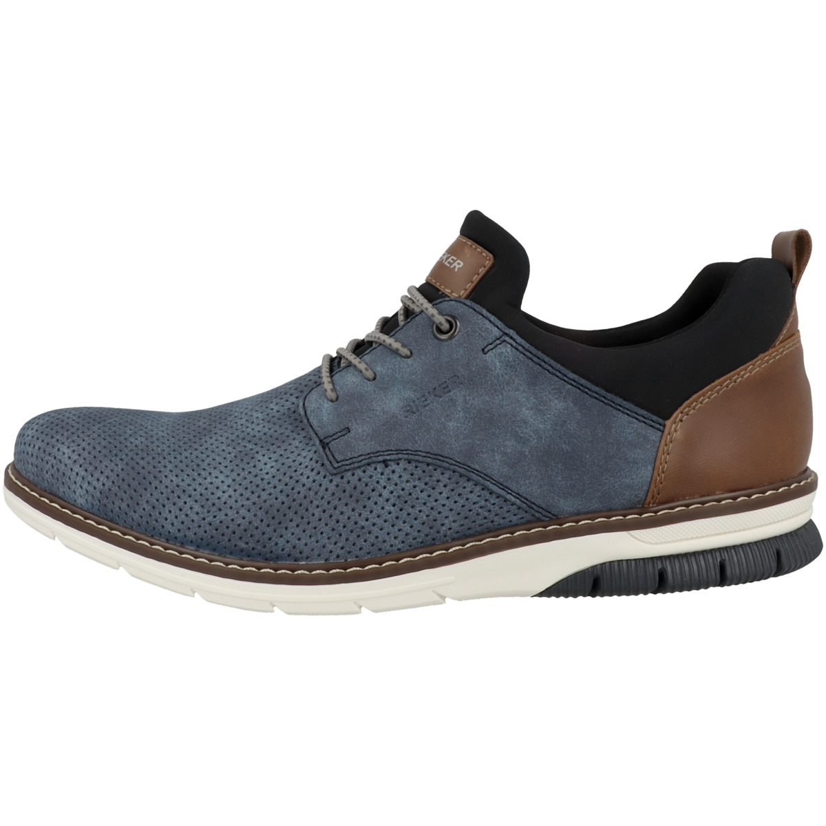 Rieker 14450 Schnürschuhe blau