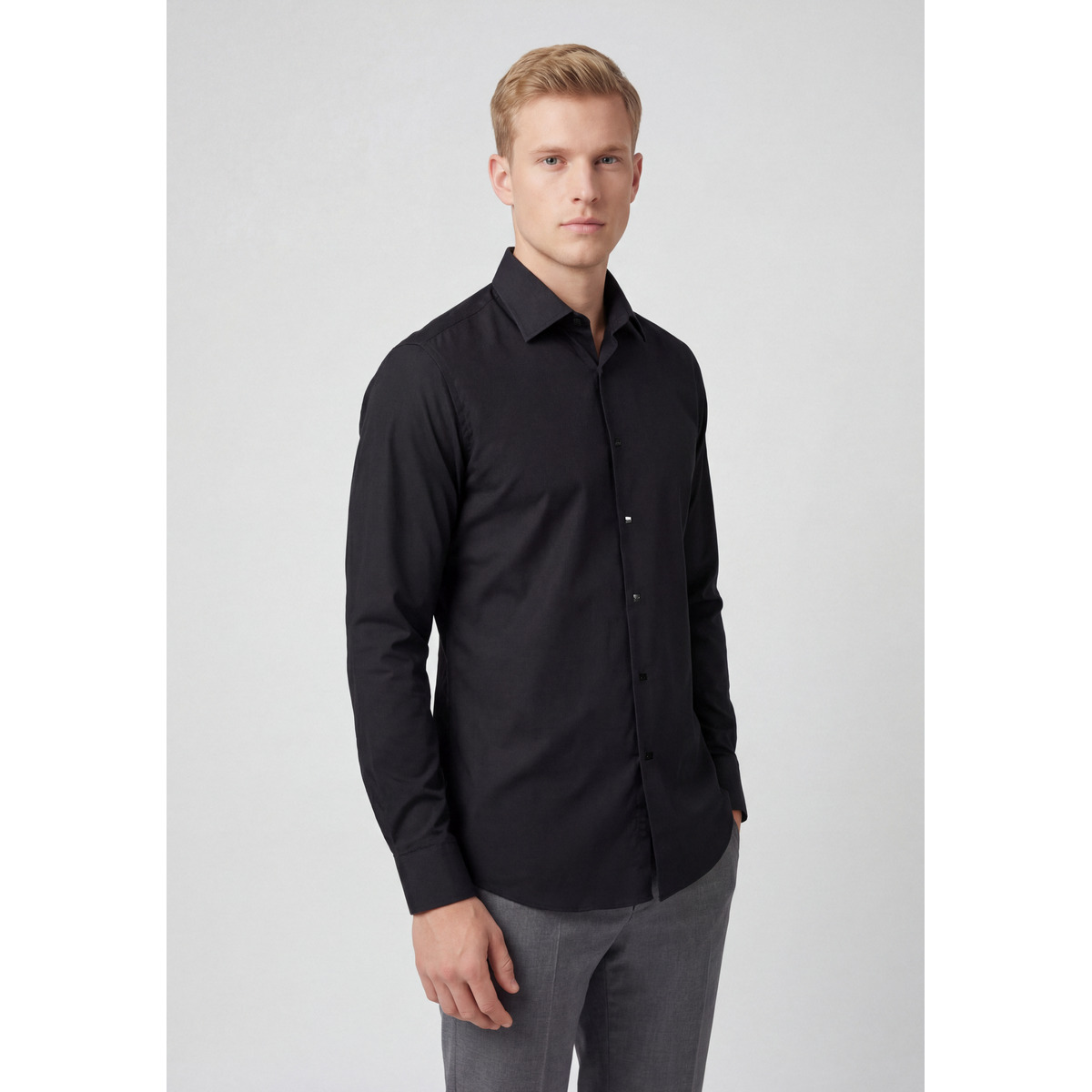 KARL LAGERFELD 605000 Hemd schwarz