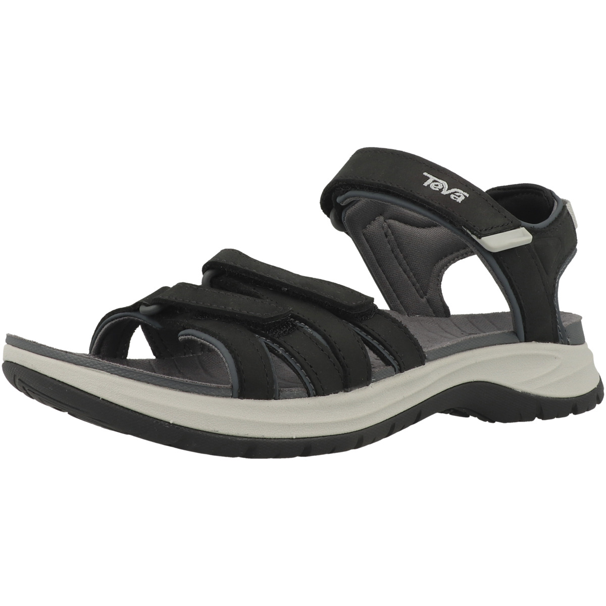 Teva Tirra Sport Leather Sandale schwarz