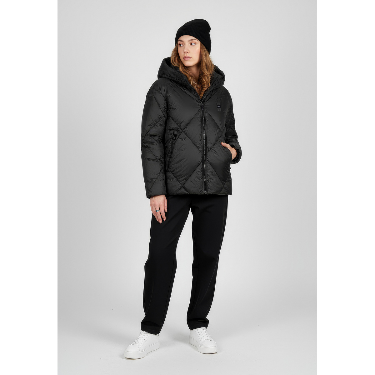 Blauer Lamartine Daunenjacke schwarz