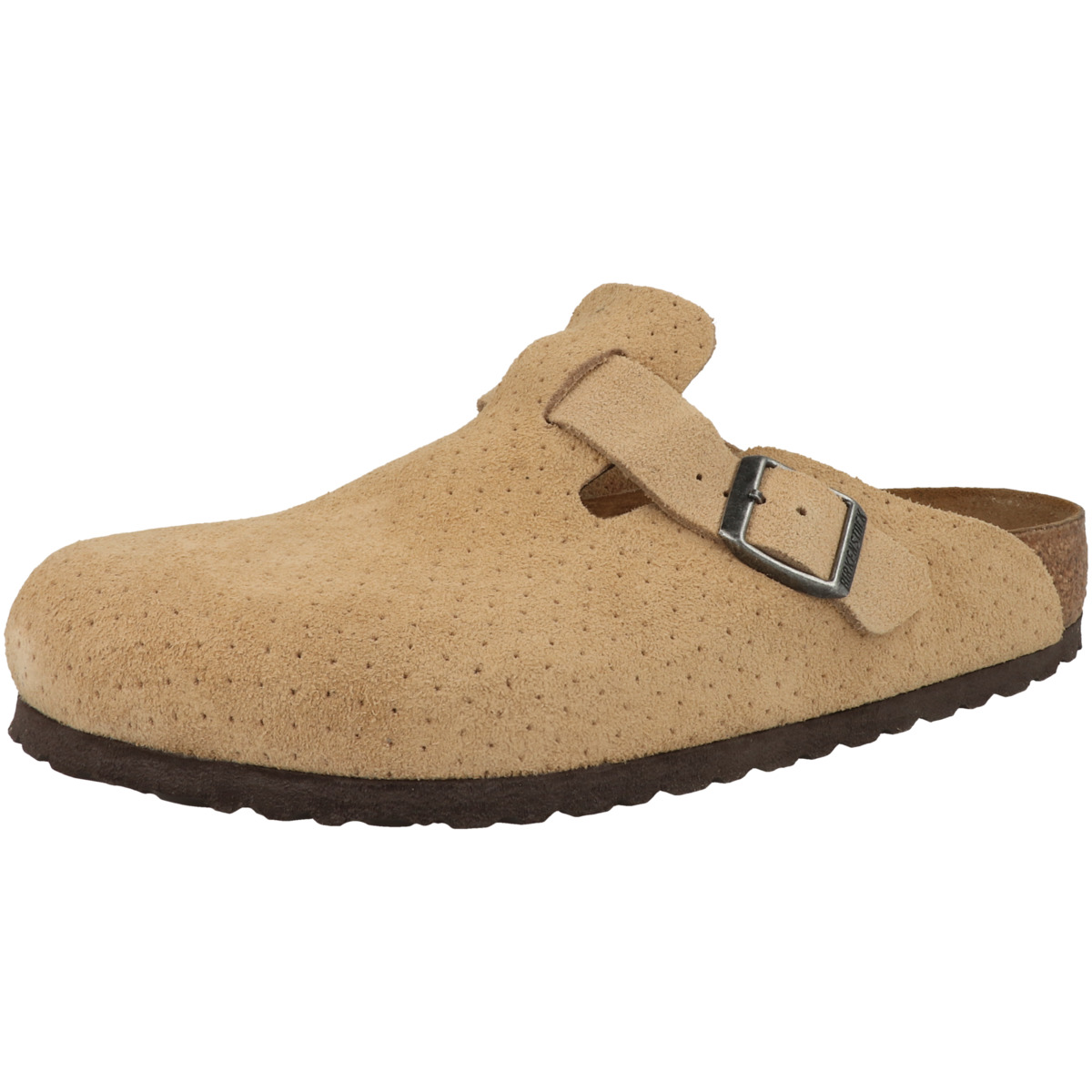 Birkenstock Boston Veloursleder Clogs normal beige