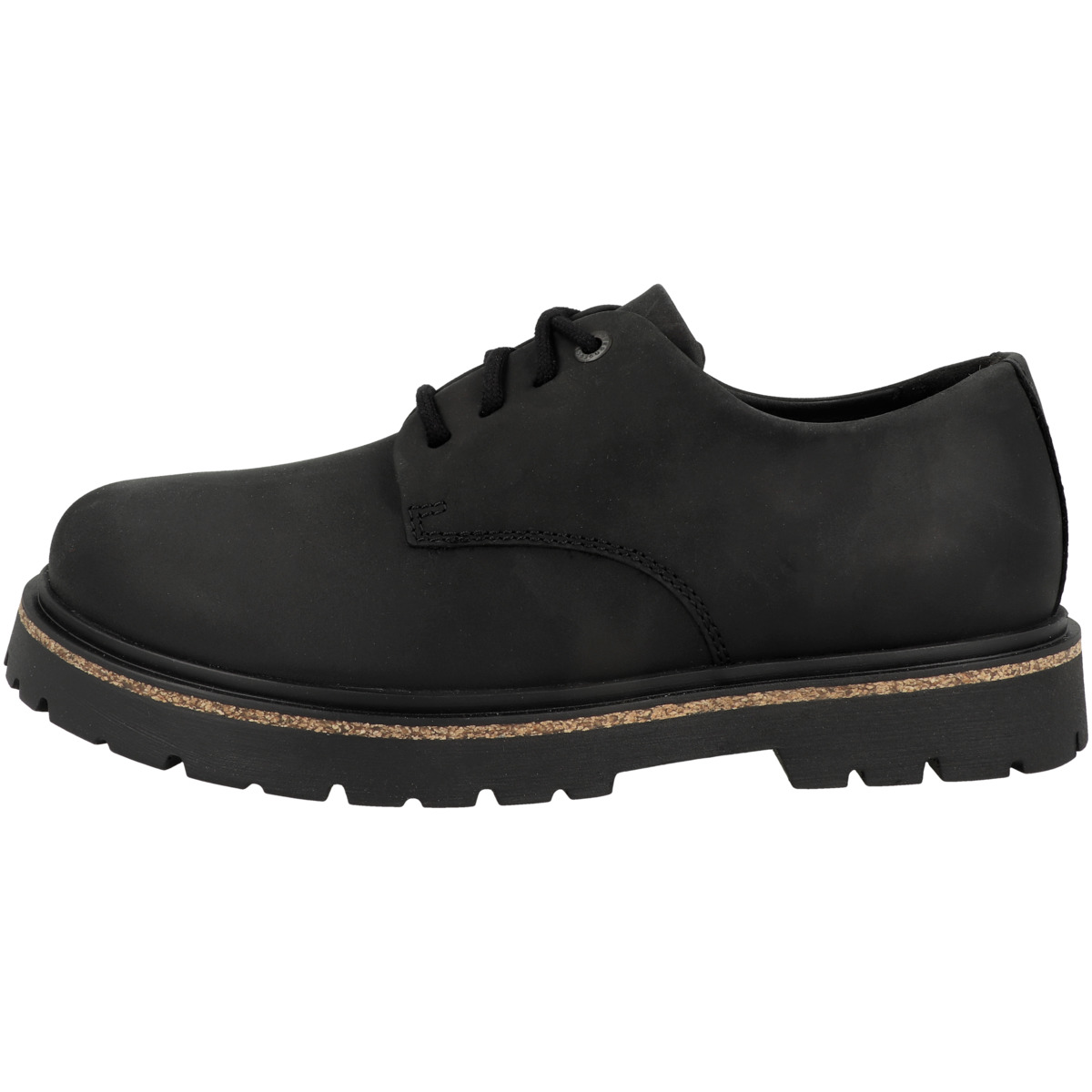 Birkenstock Highwood Lace Low geöltes Leder Schürschuhe normal schwarz