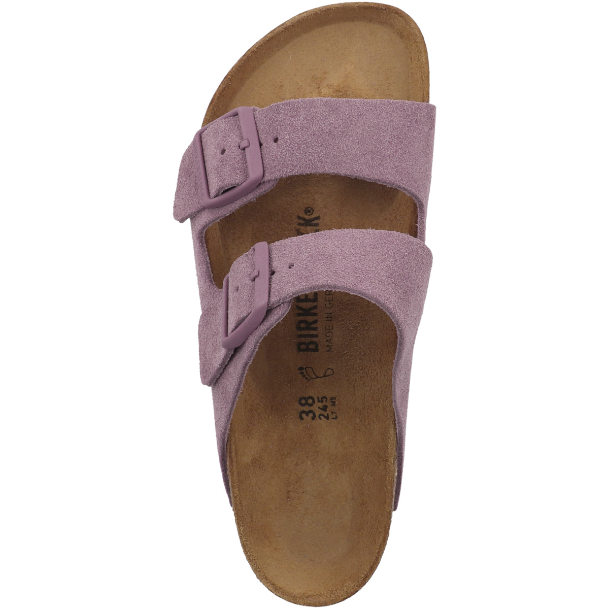 Birkenstock Arizona Veloursleder Sandale normal lila
