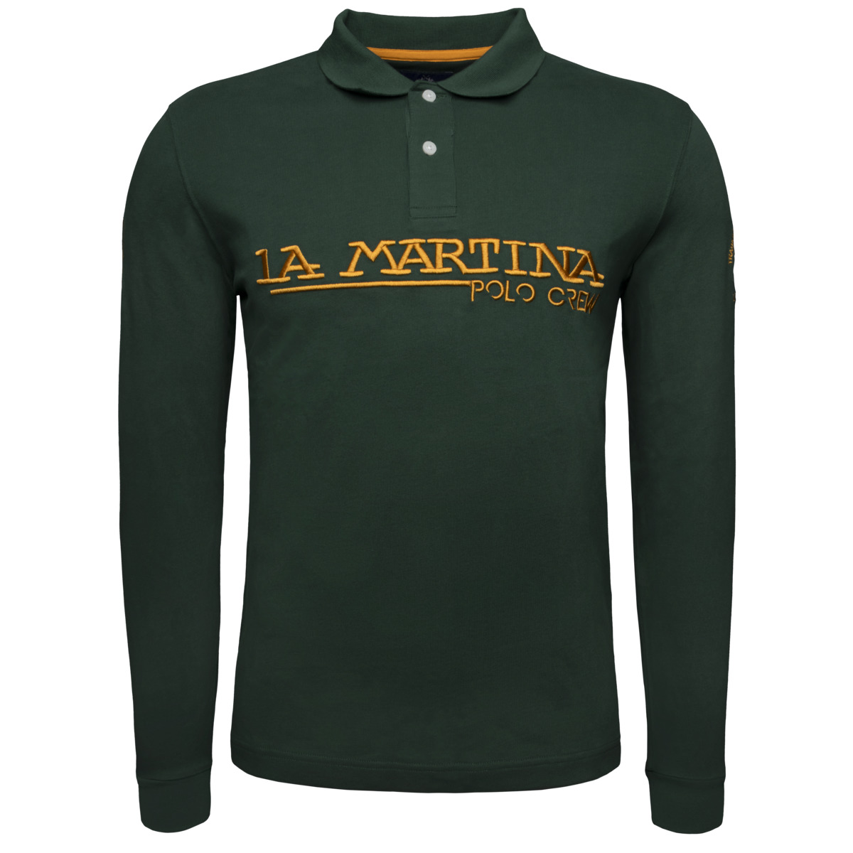 La Martina XMP306 Poloshirt LS dunkelgruen