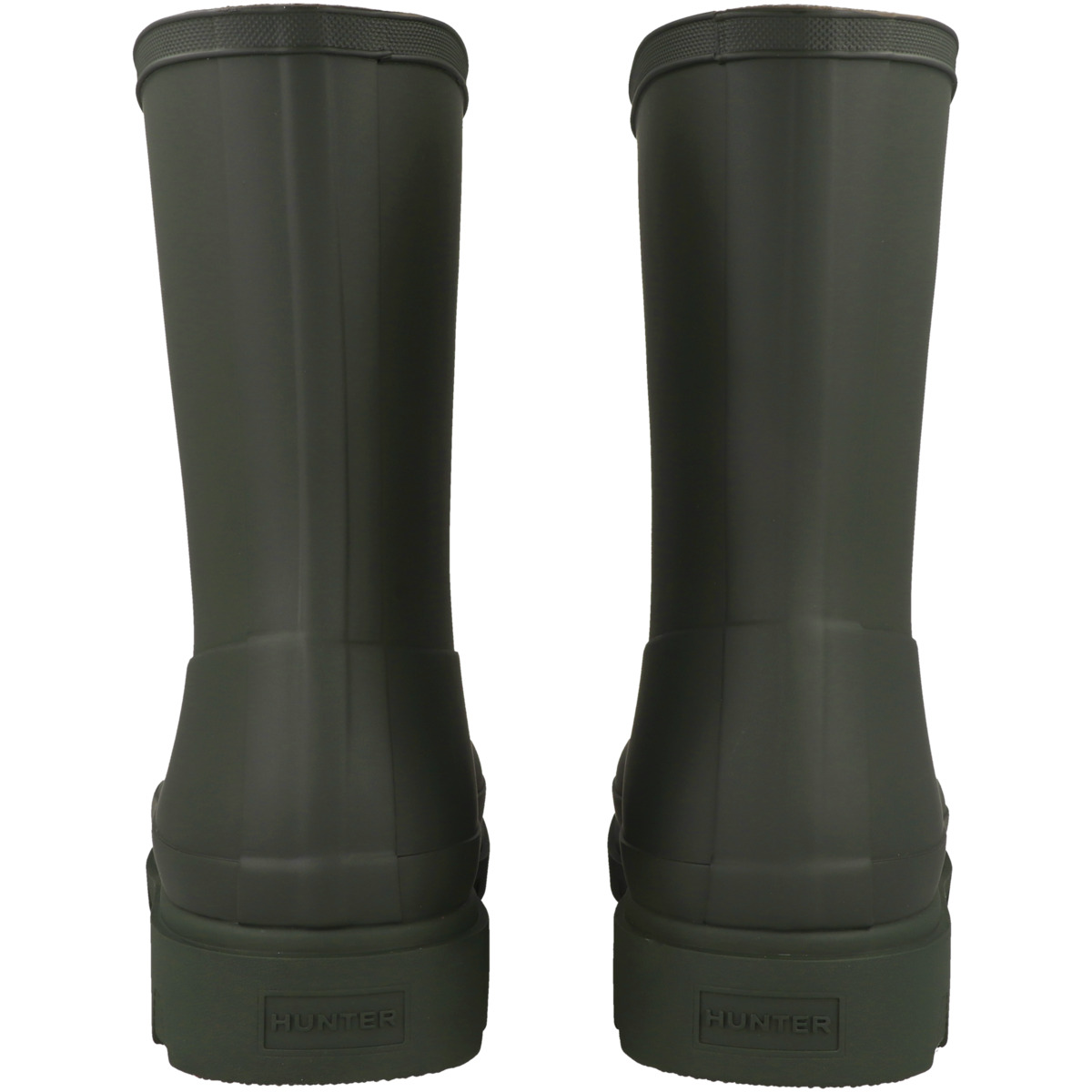 Hunter Unisex Downpour Short Boot Gummistiefel dunkelgruen