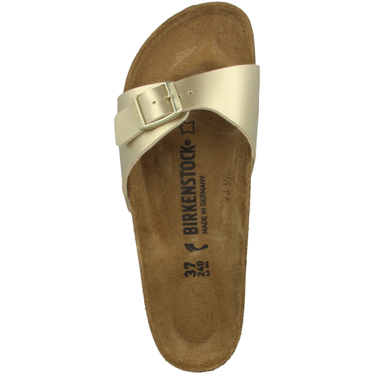 Birkenstock Madrid Birko-Flor Sandale schmal gold Birkenstock Madrid Birko-Flor Sandale schmal gold