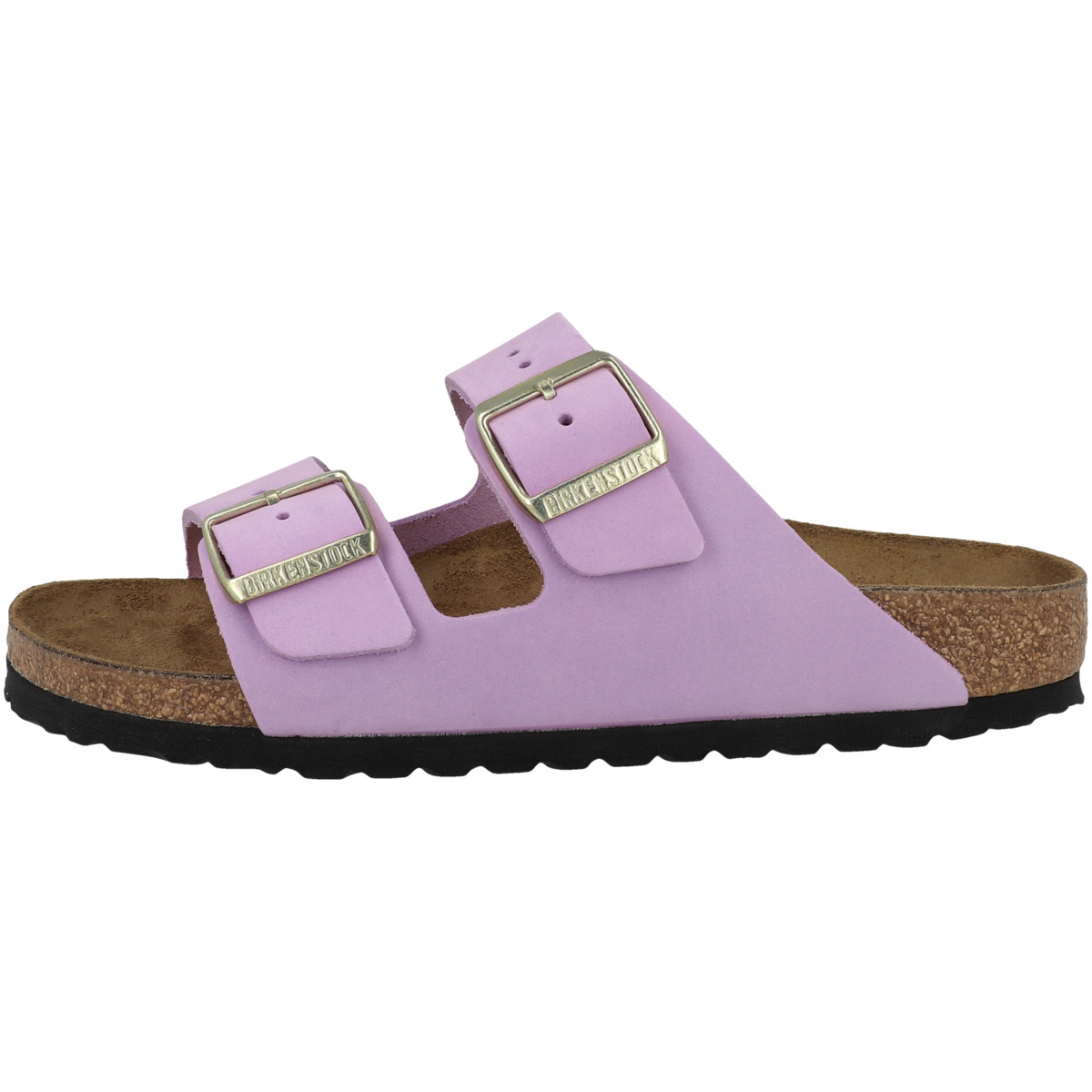 Birkenstock Arizona Nubukleder Sandale schmal lila