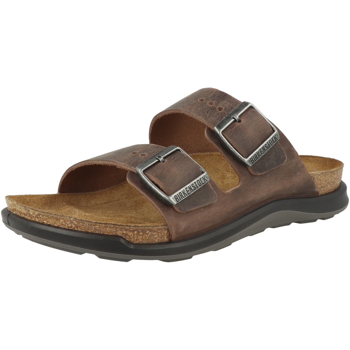 Birkenstock Arizona CT geöltes Nubukleder Sandale normal braun