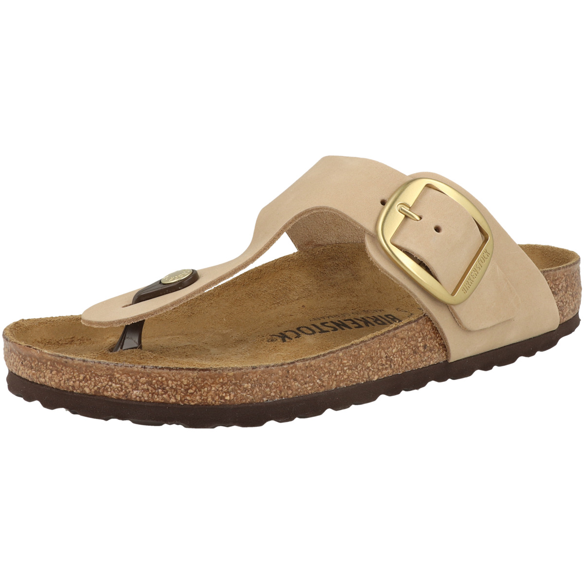 Birkenstock Gizeh Big Buckle Nubukleder Sandale normal beige Birkenstock Gizeh Big Buckle Nubukleder Sandale normal beige