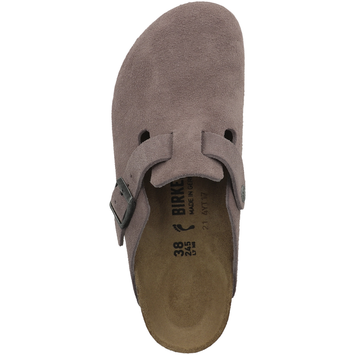 Birkenstock Boston Veloursleder Clogs schmal lila Birkenstock Boston Veloursleder Clogs schmal lila