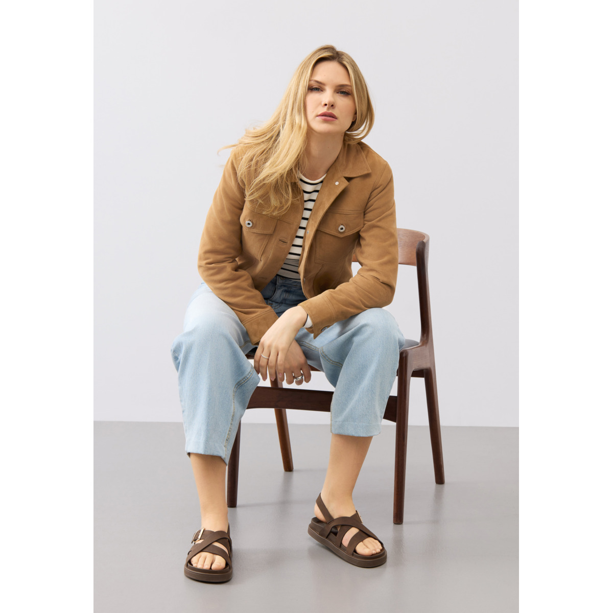 Bolongaro Trevor Ayla Trucker Lederjacke braun