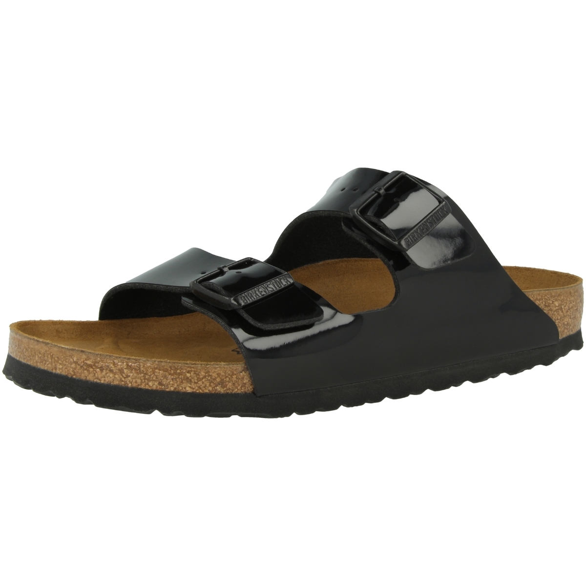 Birkenstock Arizona Birko-Flor Lack Sandale schmal schwarz Birkenstock Arizona Birko-Flor Lack Sandale schmal schwarz