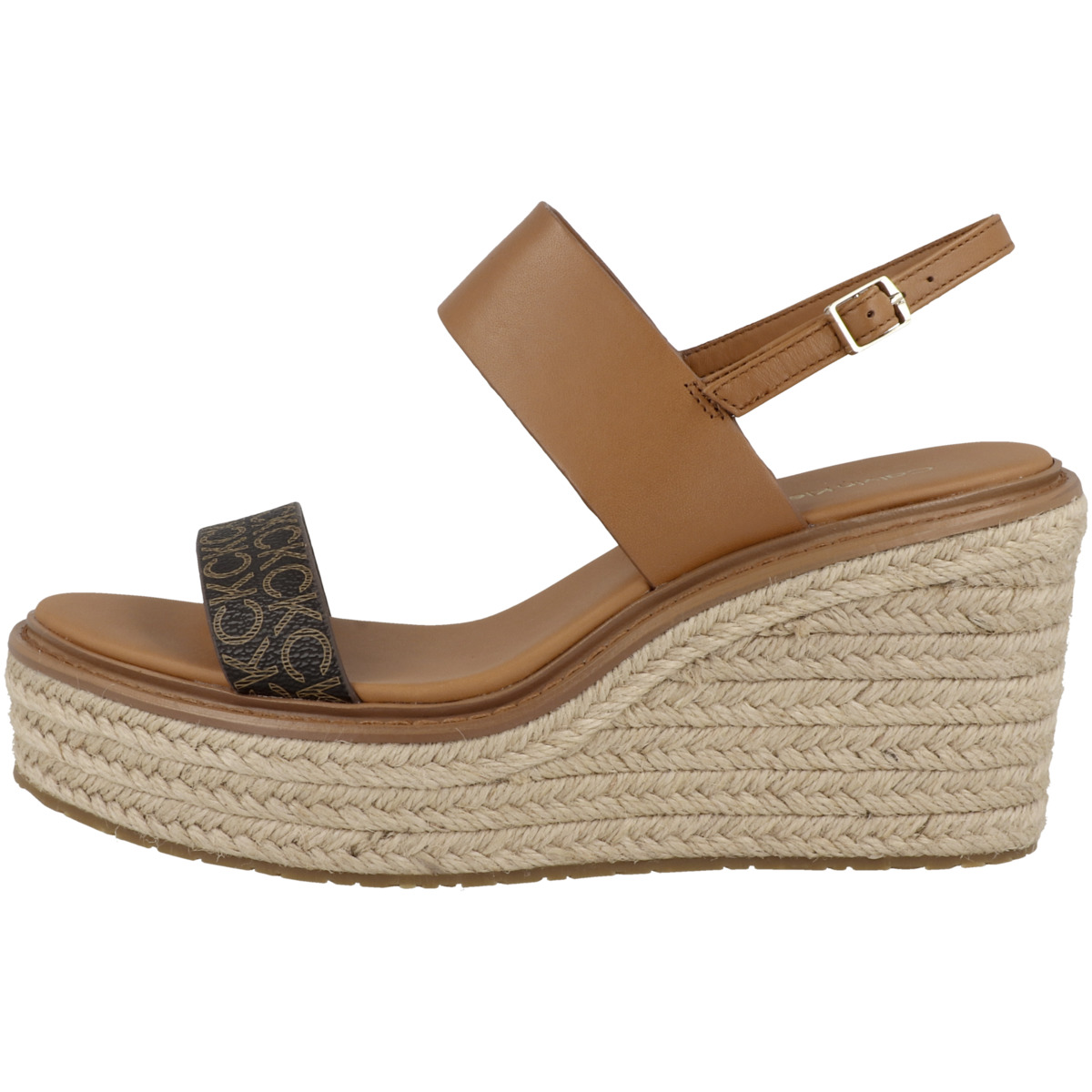 Calvin Klein Wedge Sandal 50 - Mono Mix Keilsandale braun