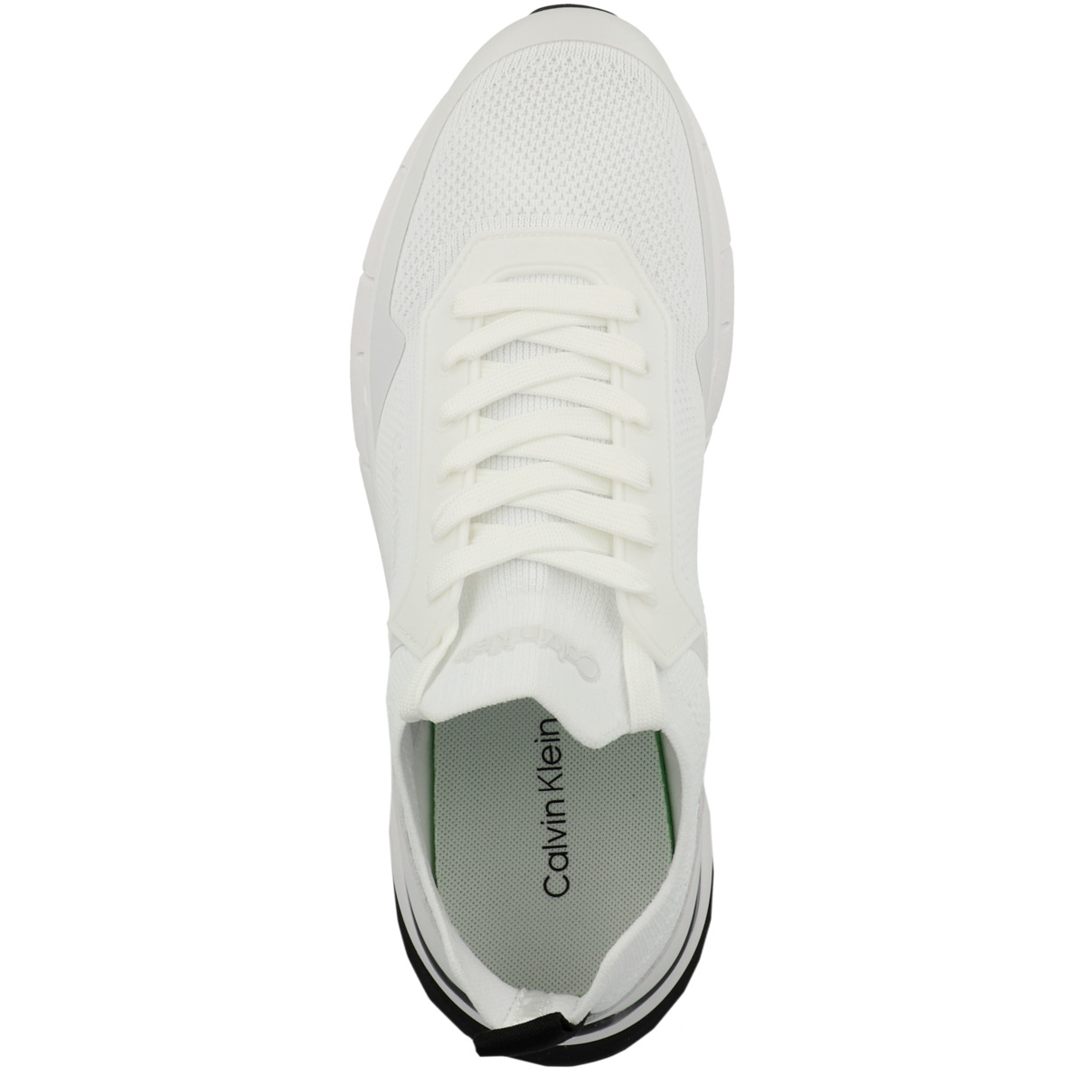 Calvin Klein Low Top Lace Up Mix Sneaker weiss Calvin Klein Low Top Lace Up Mix Sneaker weiss