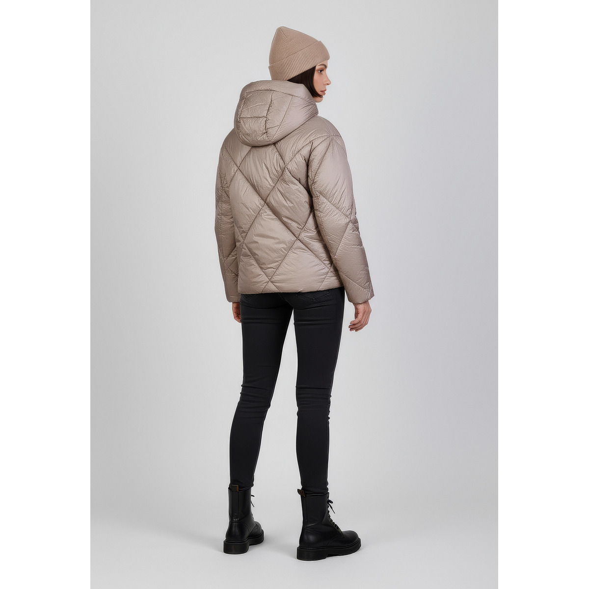 Blauer Lamartine Daunenjacke beige