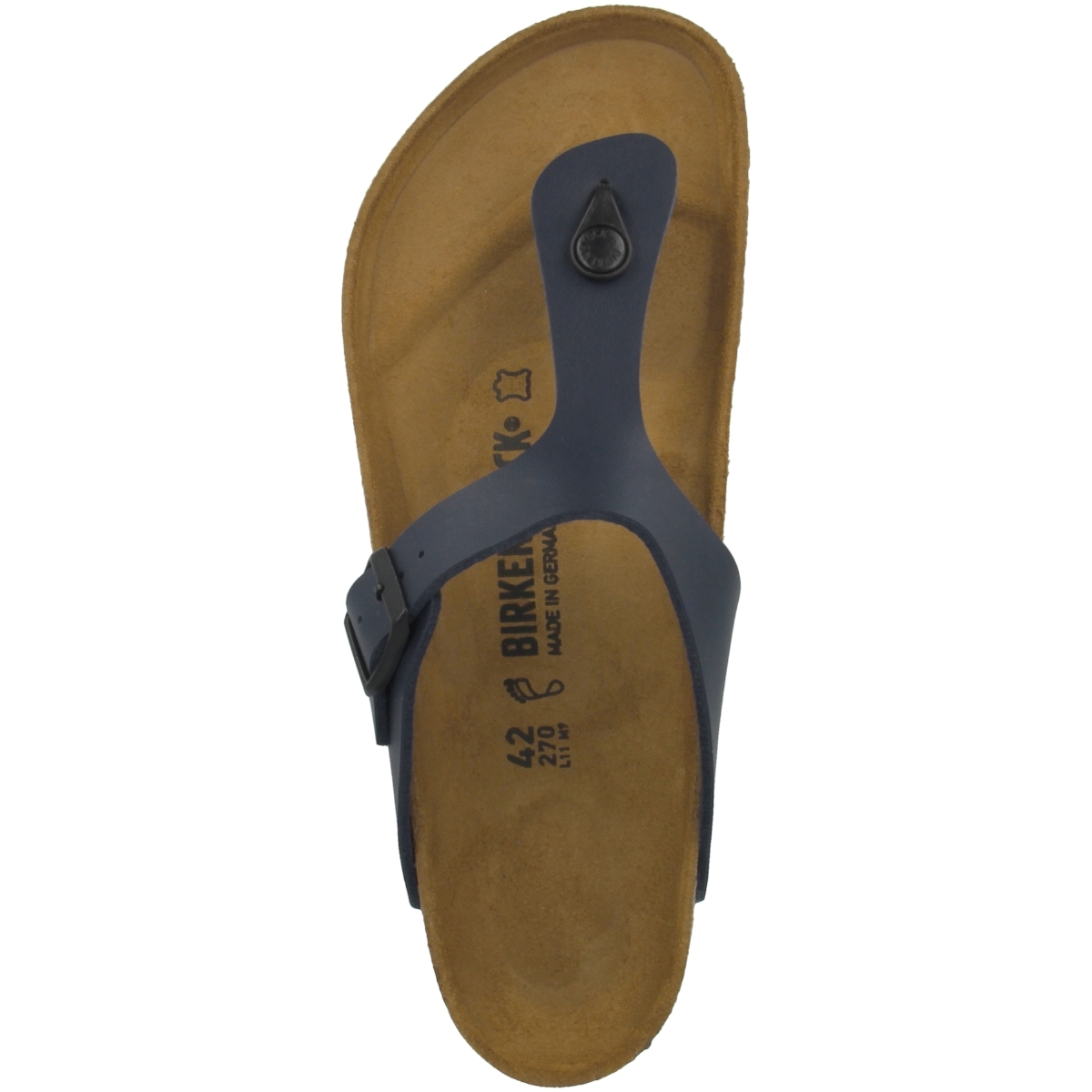 Birkenstock Gizeh Birko-Flor Sandale normal blau