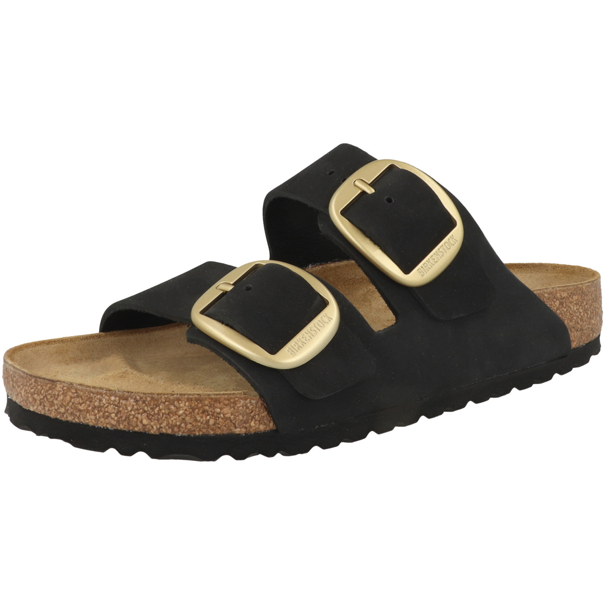 Birkenstock Arizona Big Buckle Nubukleder Sandale normal schwarz