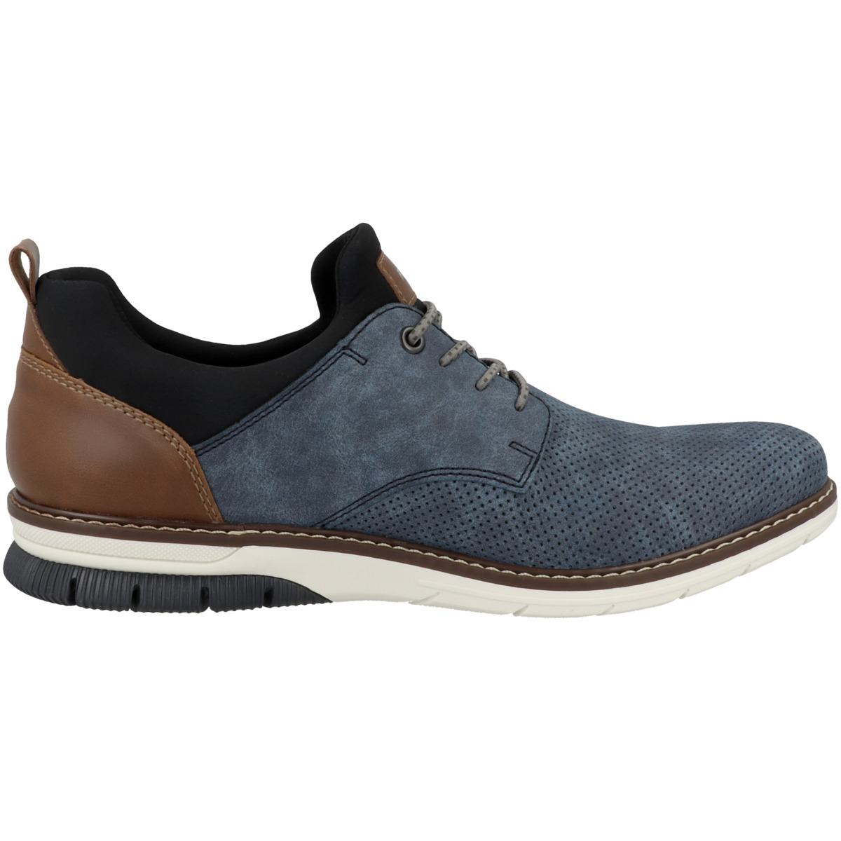 Rieker 14450 Schnürschuhe blau