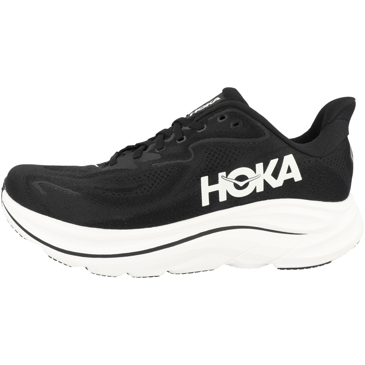 HOKA Clifton 10 WIDE Laufschuhe schwarz