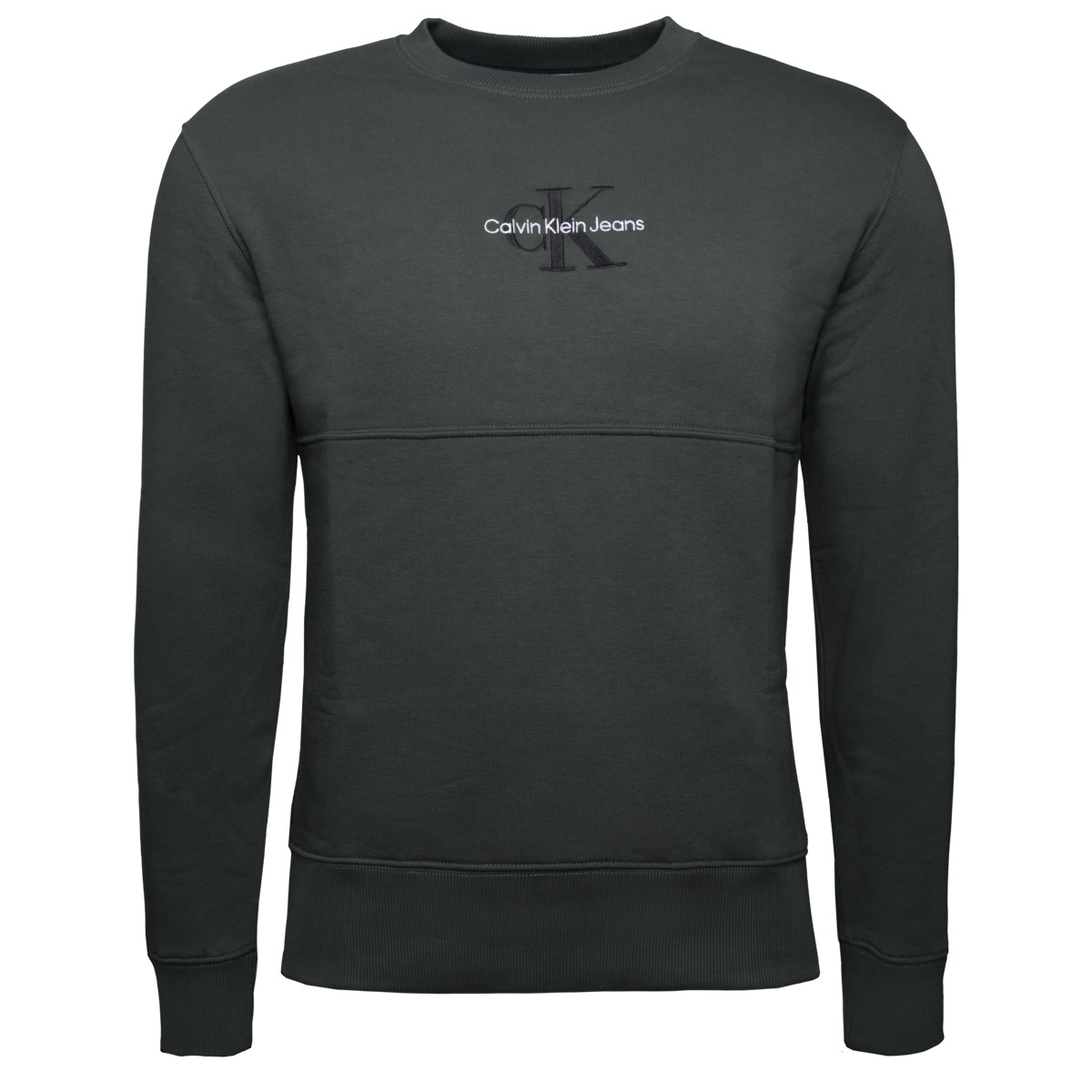 Calvin Klein Jeans Monologo Crew Neck Sweatshirts dunkelgruen