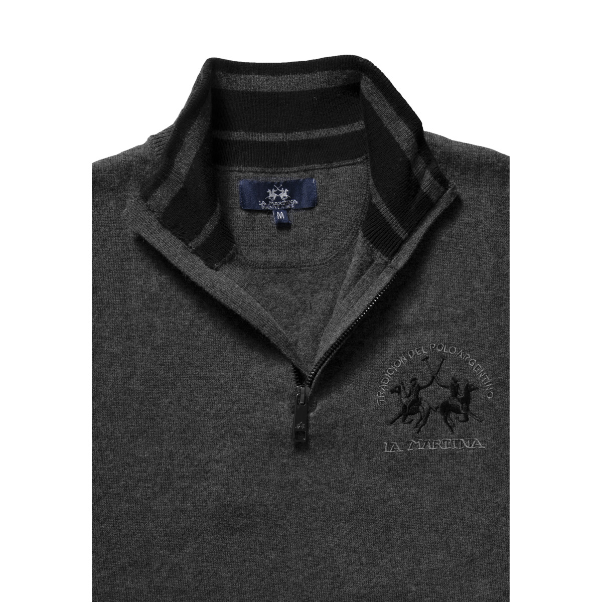 La Martina MBS314 Pullover dunkelgrau