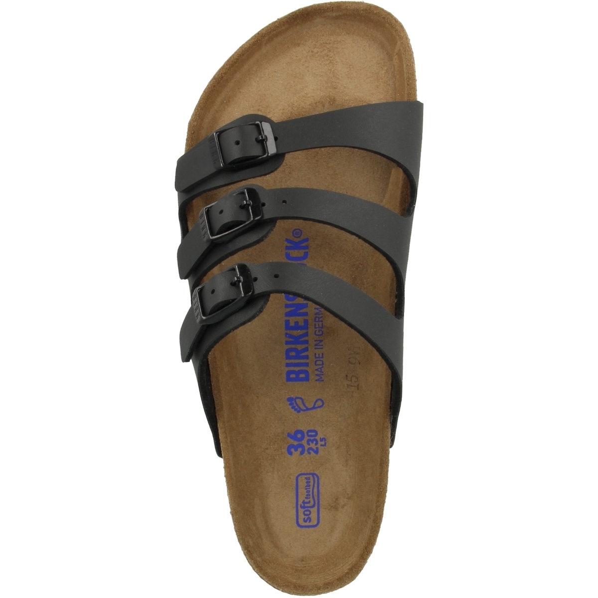 Birkenstock Florida SFB Birko-Flor Sandale Weichbettung normal schwarz