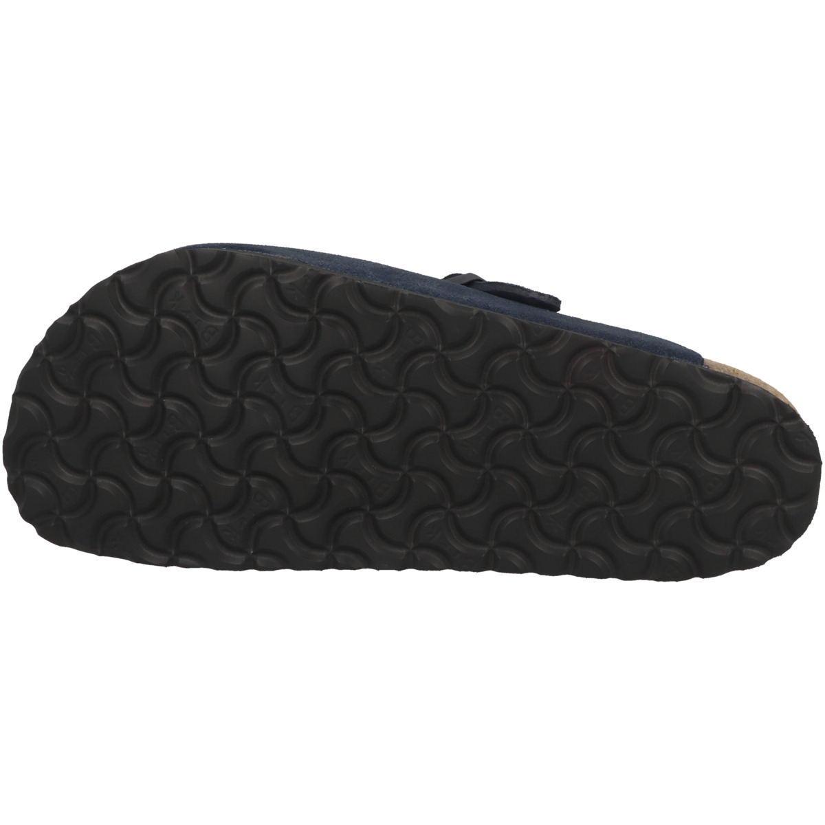 Birkenstock Boston Veloursleder Clogs normal dunkelblau