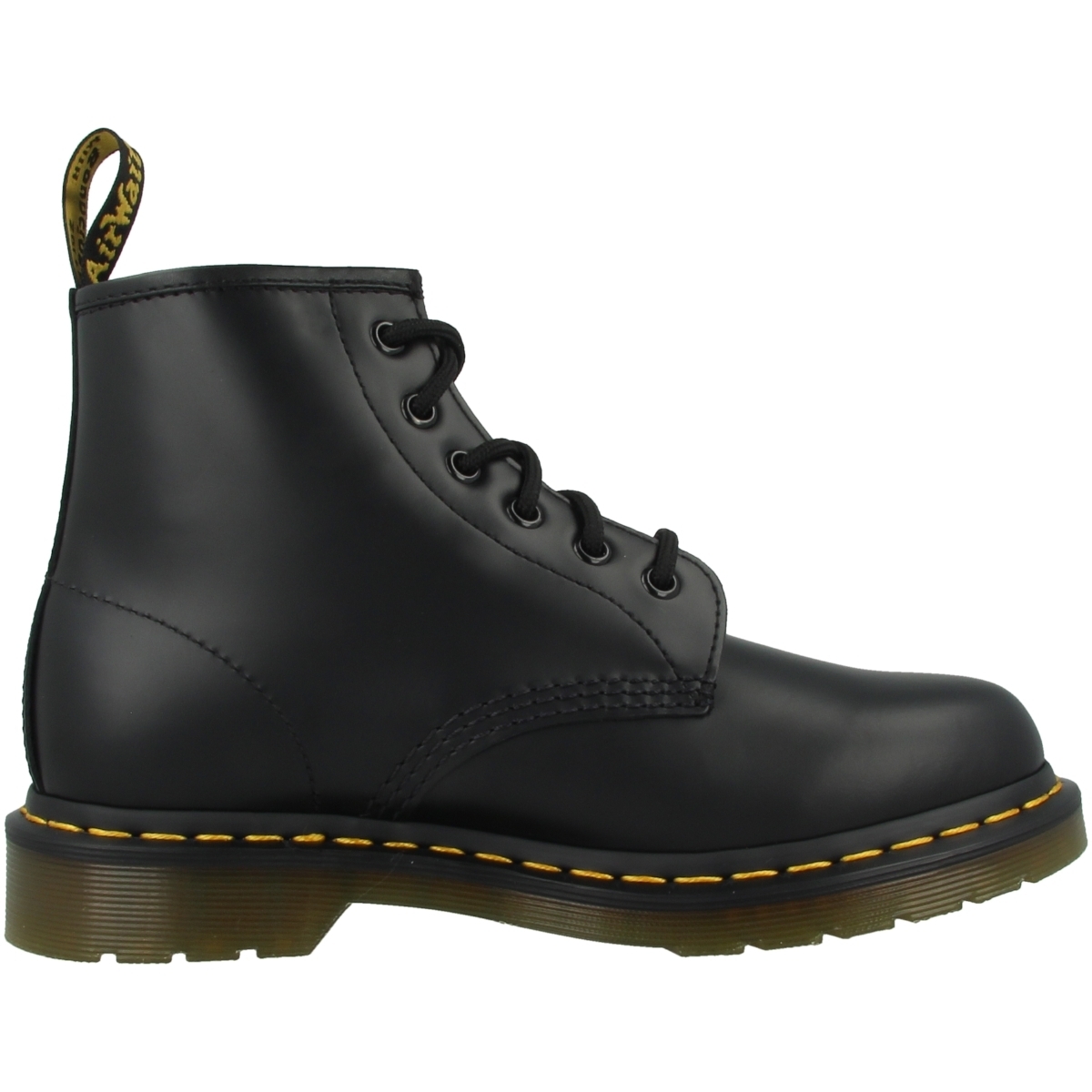 Dr. Martens 101 Yellow Stitch Boots schwarz