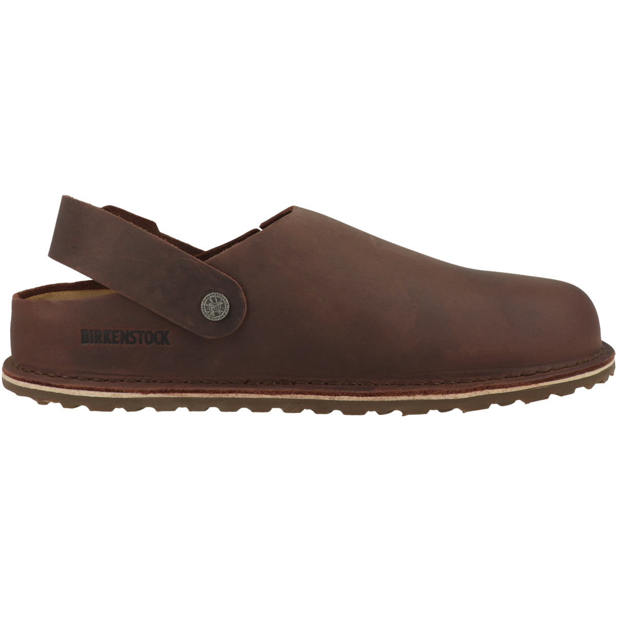 Birkenstock Lutry Premium Geöltes Nubukleder Hausschuhe normal dunkelbraun