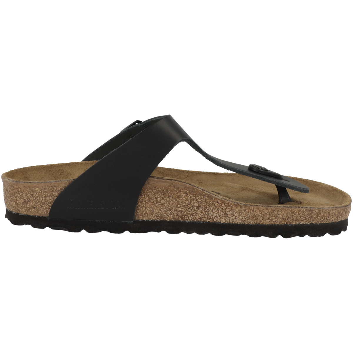 Birkenstock Gizeh Glattleder Sandale normal schwarz Birkenstock Gizeh Glattleder Sandale normal schwarz