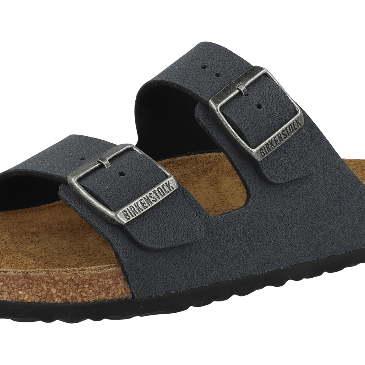 Birkenstock Arizona Birko-Flor Nubuk Sandale normal dunkelgrau