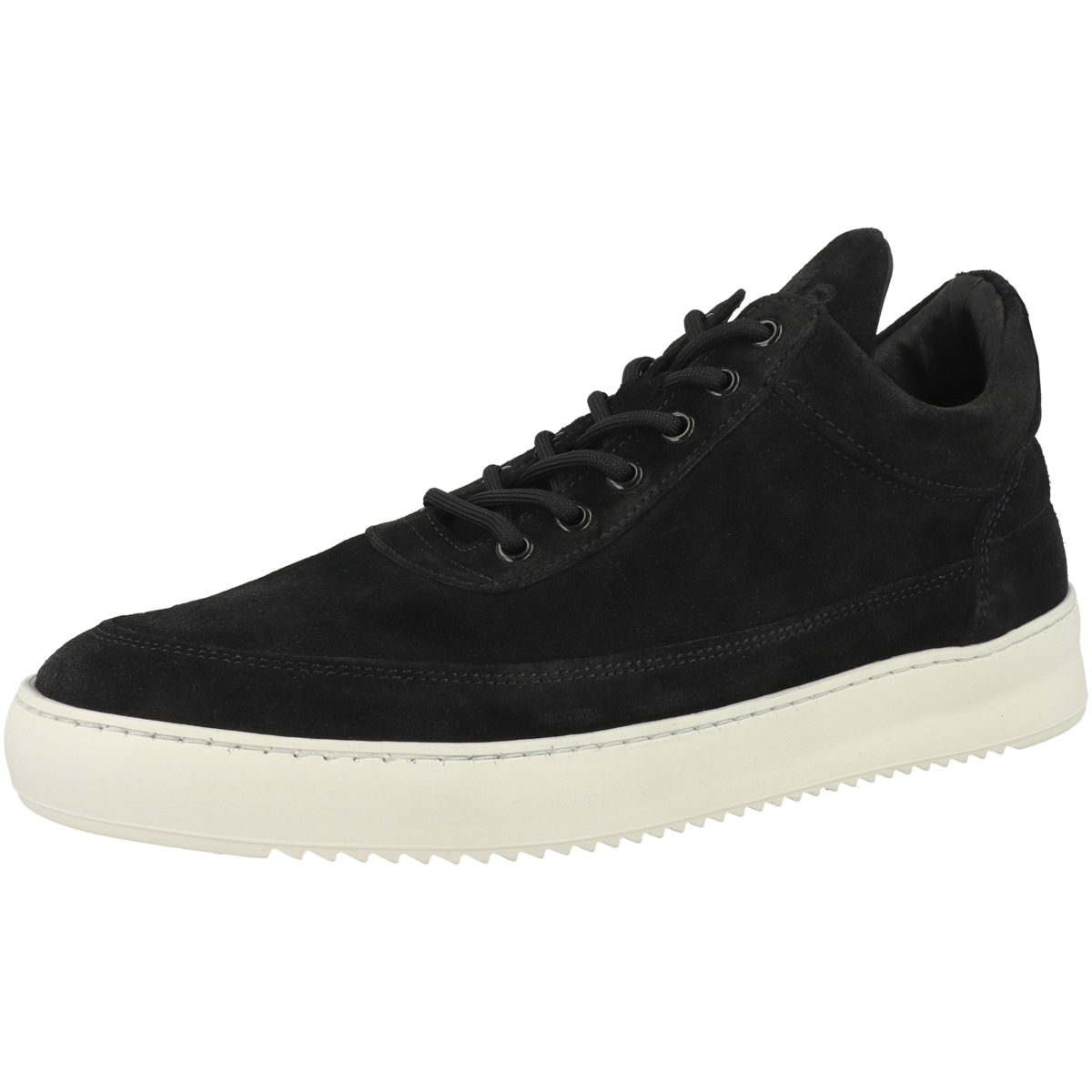 Filling Pieces Low Top Suede Organic Sneaker low schwarz