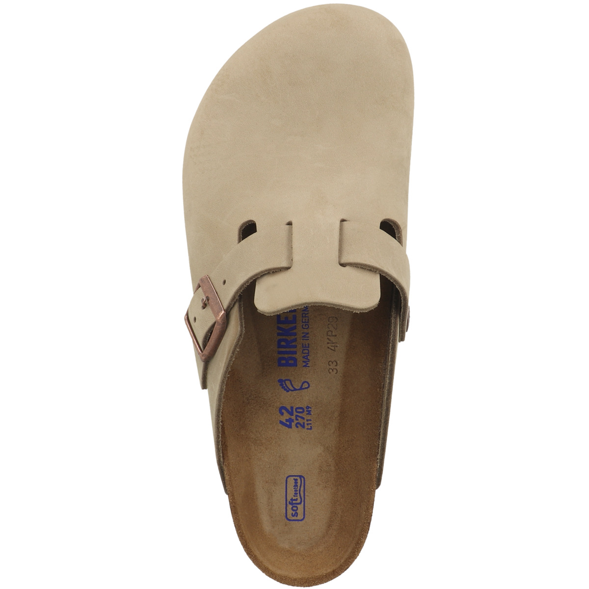 Birkenstock Boston SFB geöltes Naturleder Clogs Weichbettung normal hellbraun Birkenstock Boston SFB geöltes Naturleder Clogs Weichbettung normal hellbraun