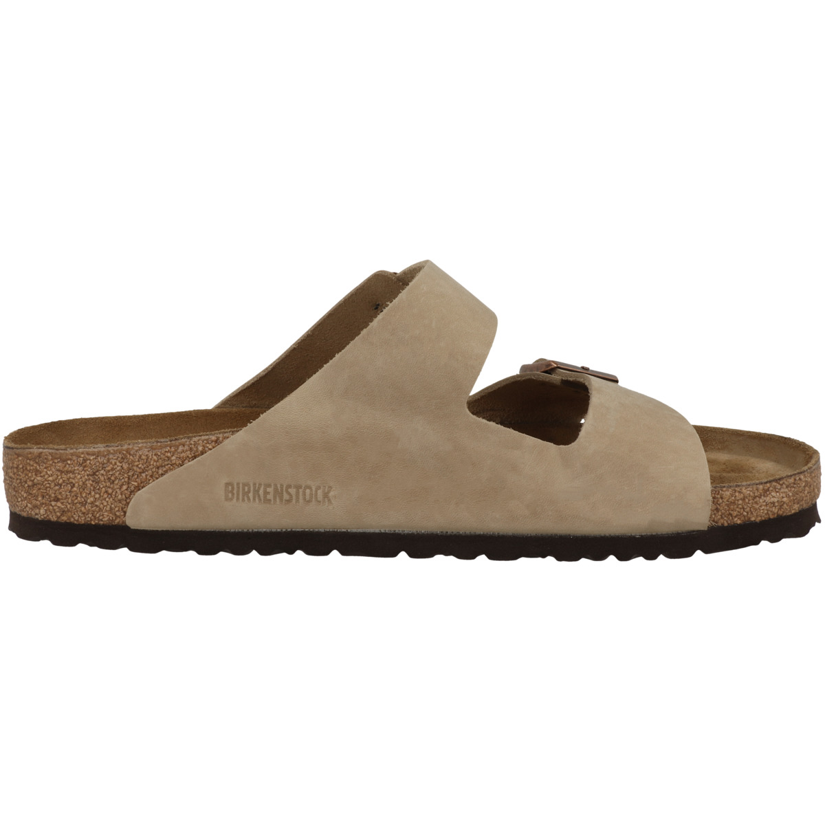 Birkenstock Arizona geöltes Nubukleder Sandale normal hellbraun Birkenstock Arizona geöltes Nubukleder Sandale normal hellbraun
