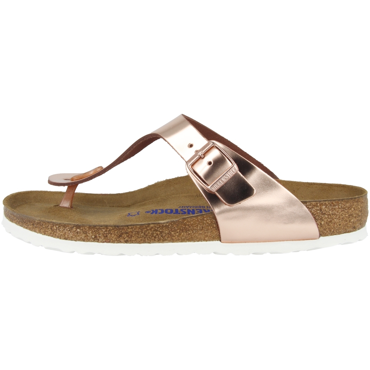 Birkenstock Gizeh SFB Glattleder Sandale Weichbettung normal braun