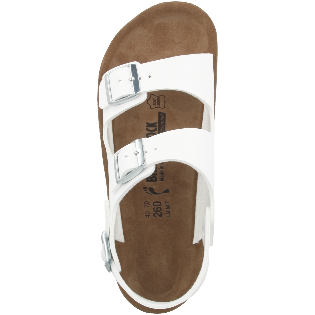 Birkenstock Kano Birko-Flor Sandale Weichbettung schmal weiss