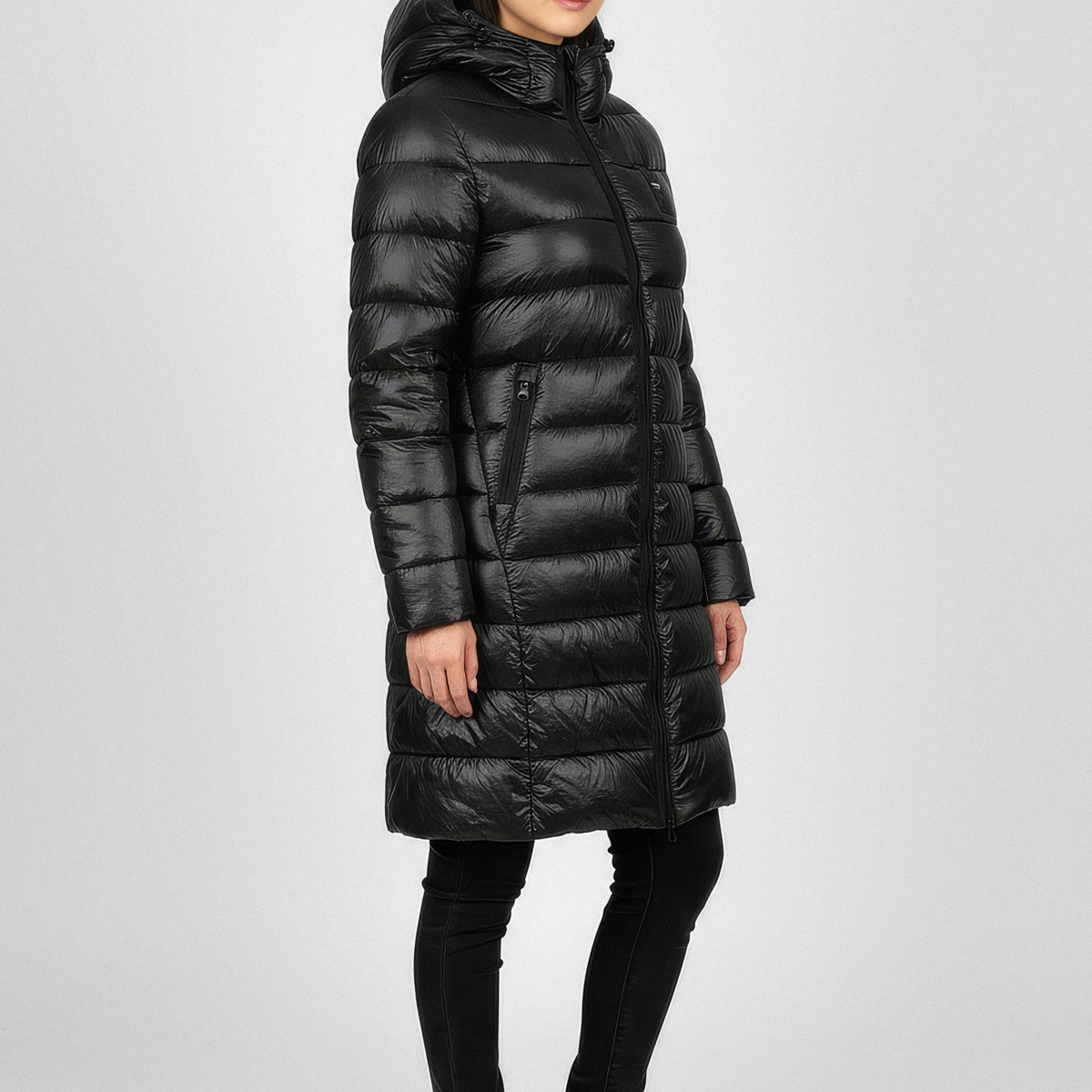 Blauer Adelaide Steppjacke schwarz