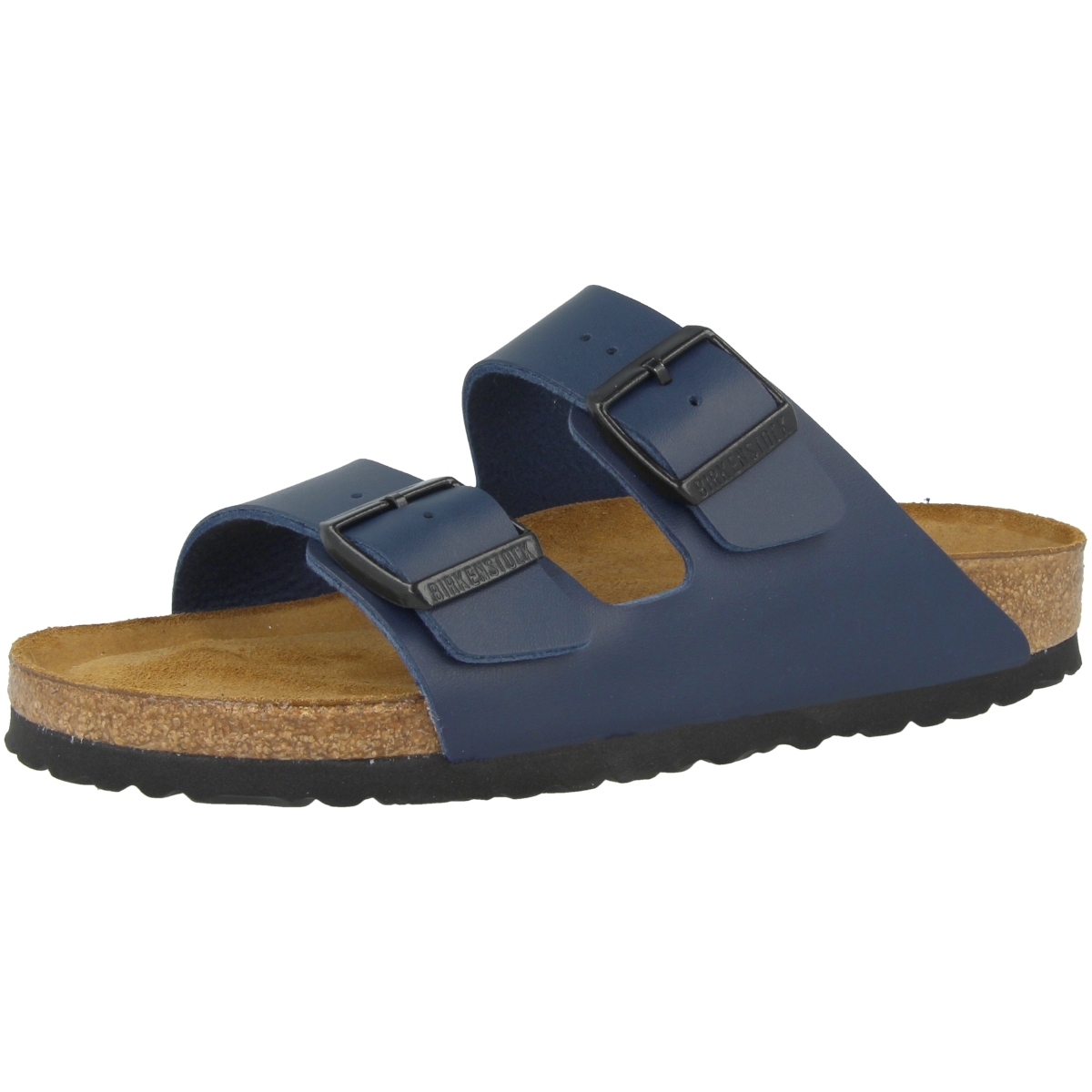 Birkenstock Arizona SFB Birko-Flor Sandale Weichbettung schmal blau Birkenstock Arizona SFB Birko-Flor Sandale Weichbettung schmal blau