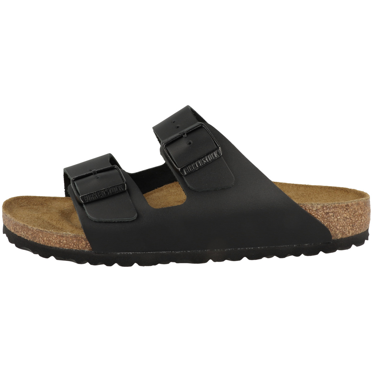 Birkenstock Arizona Glattleder Sandale schmal schwarz