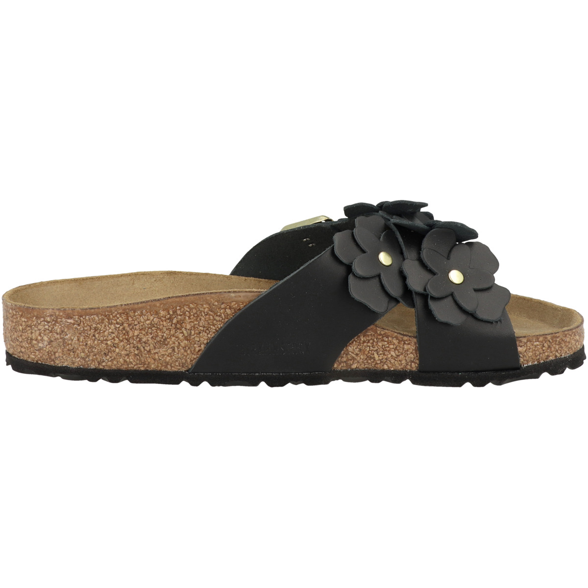 Birkenstock Siena Flower Naturleder Sandale normal schwarz
