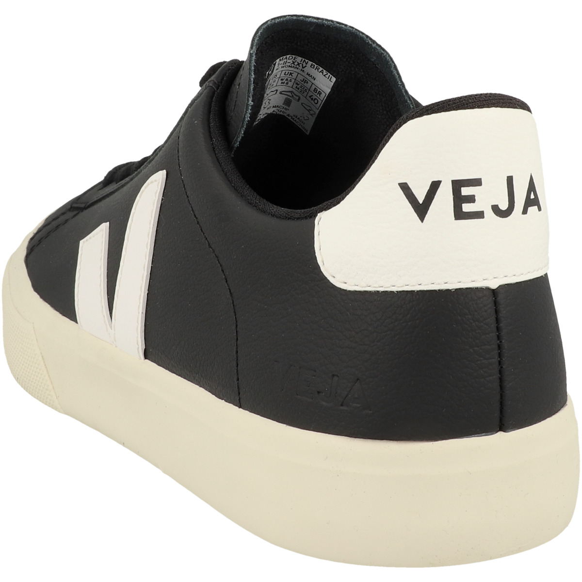 VEJA Campo Chromefree Leather Sneaker low schwarz