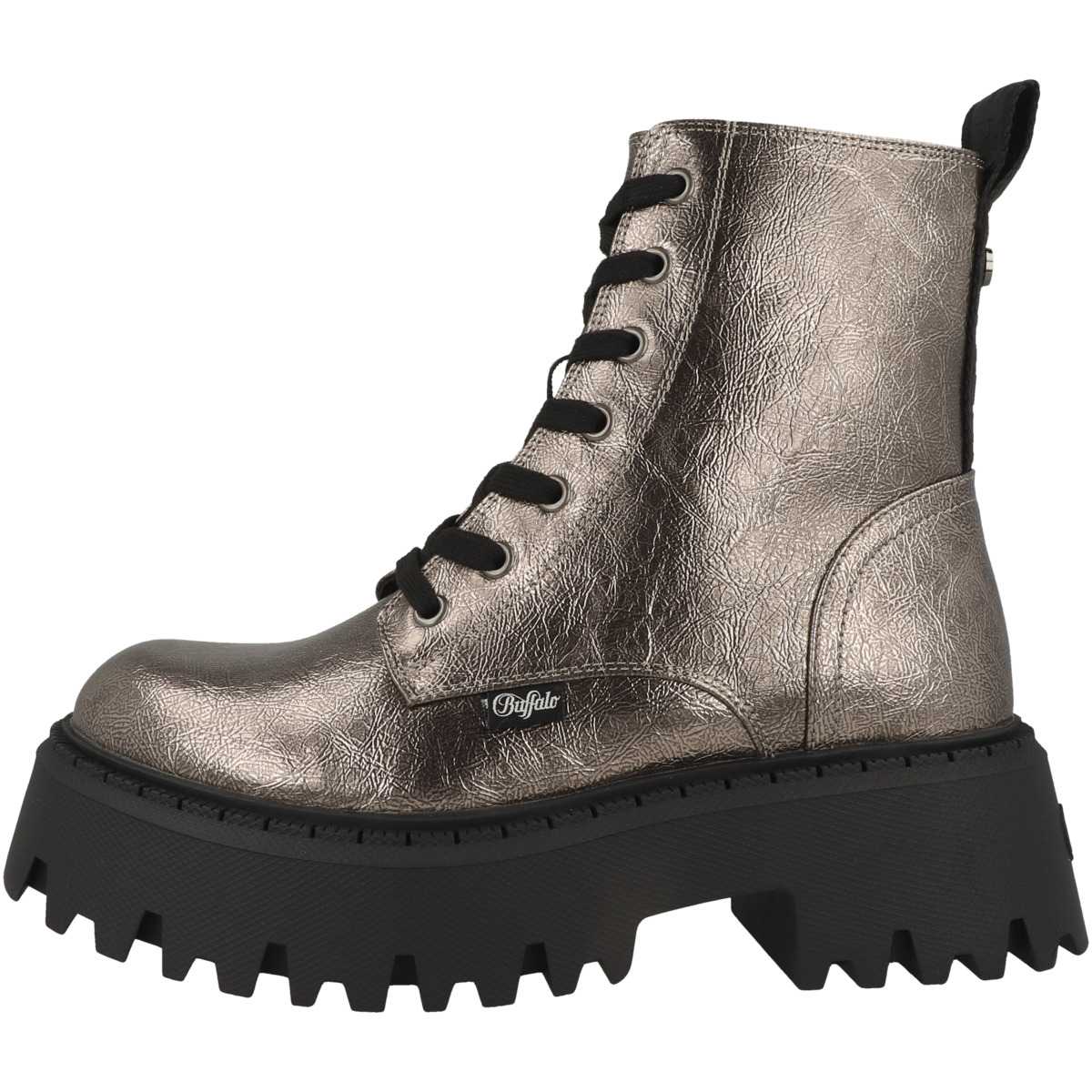Buffalo Aspen Lace Up Mid Boots silber