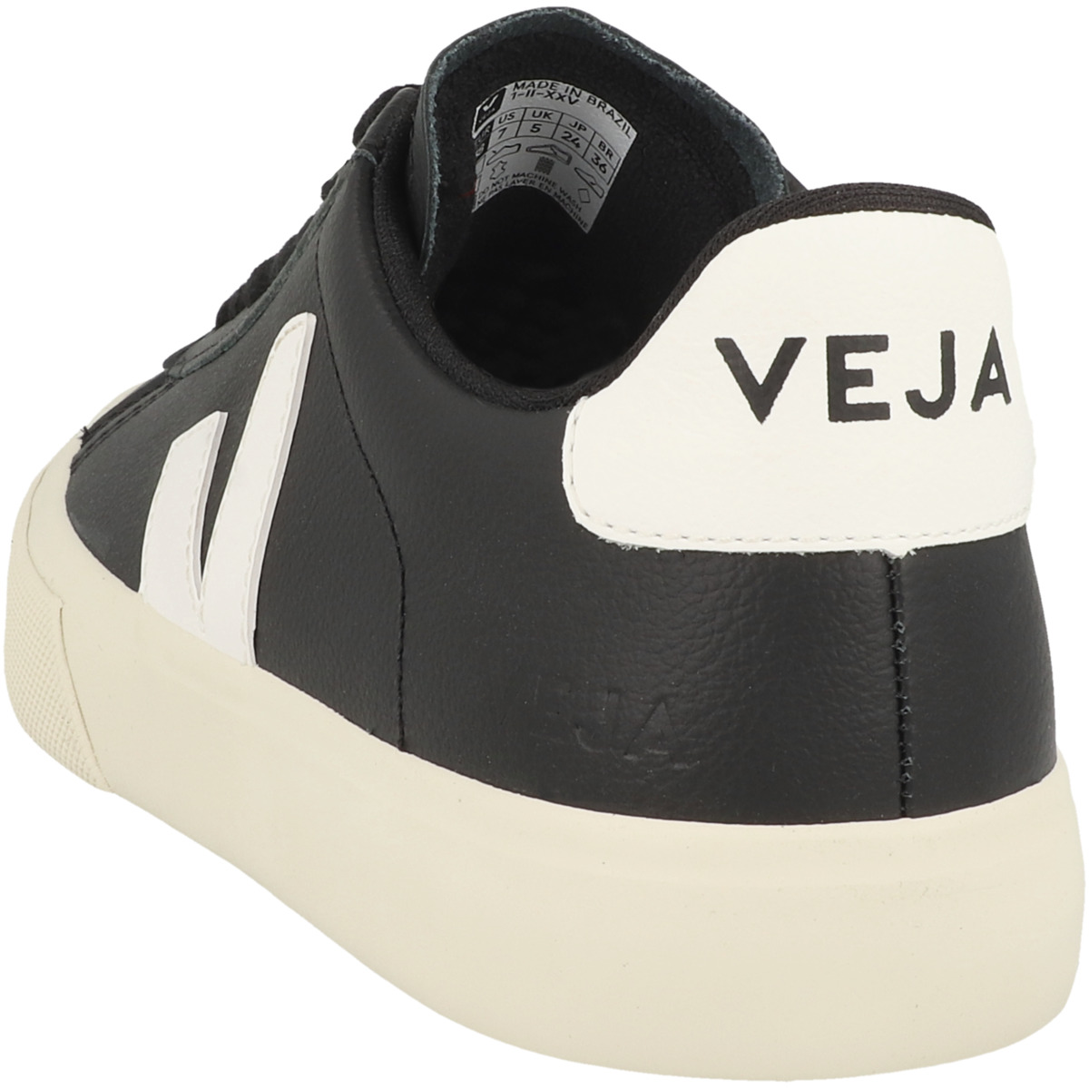 VEJA Campo Chromefree Leather Sneaker low schwarz