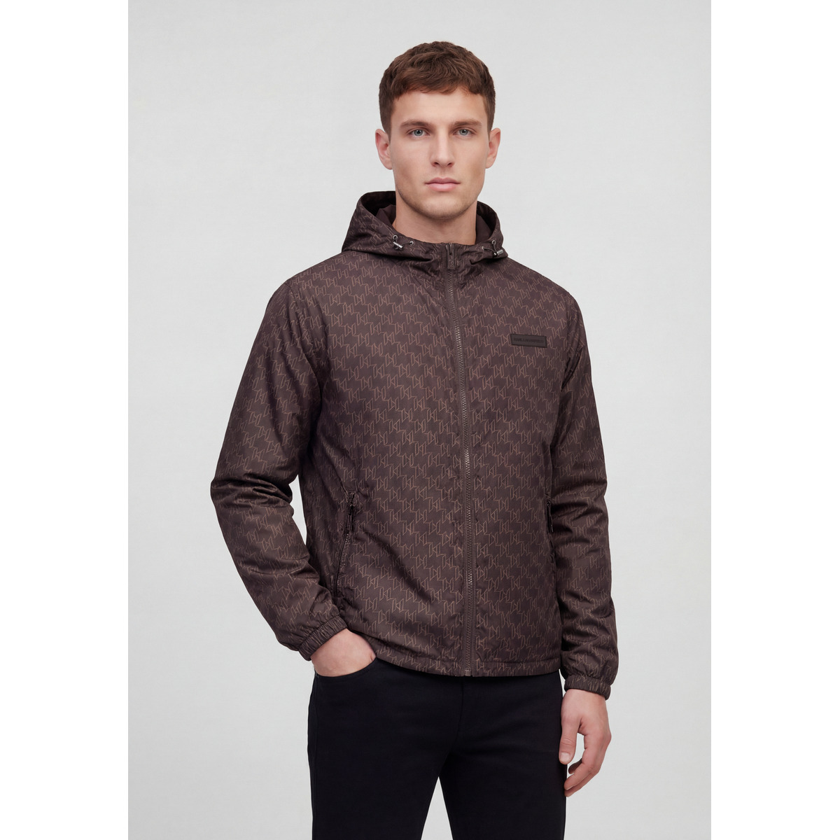 KARL LAGERFELD 505002 Blousonjacke dunkelbraun