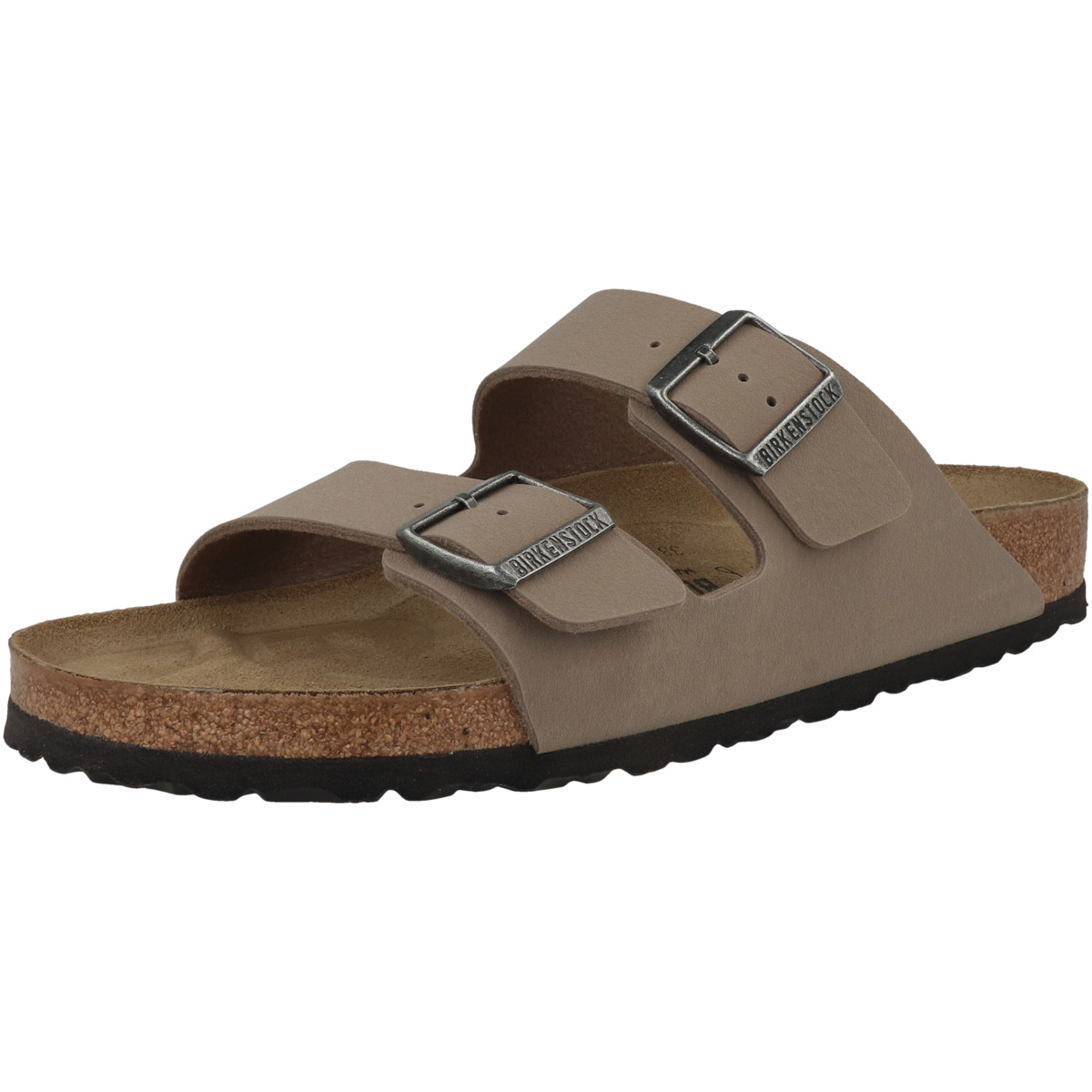 Birkenstock Arizona Birko-Flor Nubuk Sandale normal grau