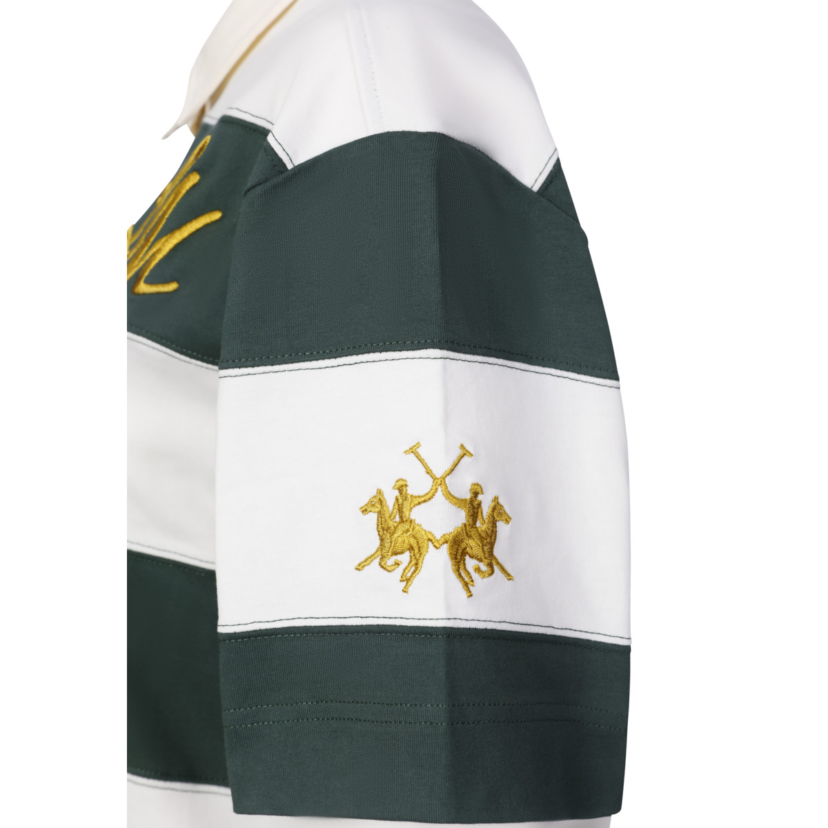 La Martina WCP002 Poloshirt weiss/gruen