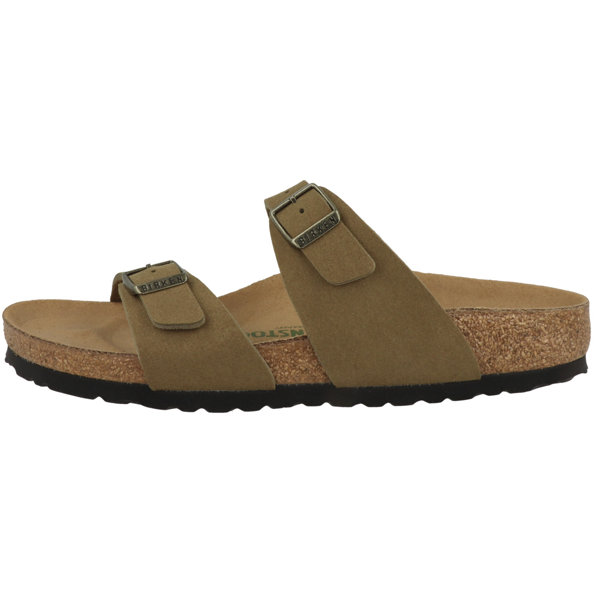 Birkenstock Sydney Synthetik Sandale schmal gruen Birkenstock Sydney Synthetik Sandale schmal gruen
