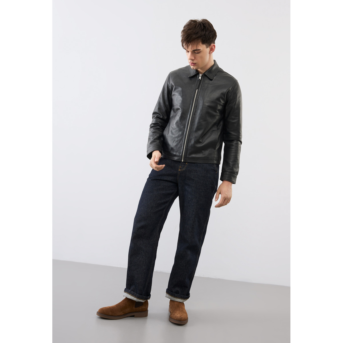 Bolongaro Trevor Tyler Jacket Lederjacke schwarz